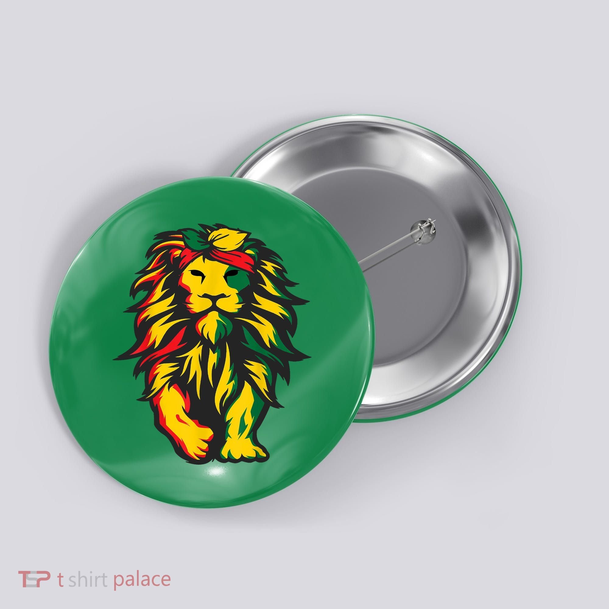 Juneteenth Lion Black History African American Button