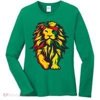 Juneteenth Lion Black History African American Women's Long Sleeve Shirt thumb 0