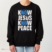 Jesus Love Bible Know Jesus Know Peace No Jesus No Peace Women's Sweatshirt thumb 0