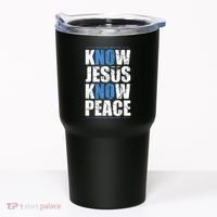 Jesus Love Bible Know Jesus Know Peace No Jesus No Peace Tumbler thumb 0