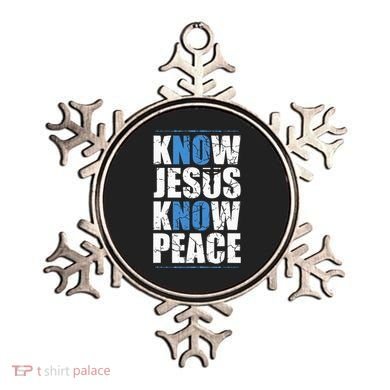 Jesus Love Bible Know Jesus Know Peace No Jesus No Peace Ornament
