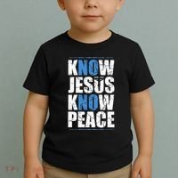 Jesus Love Bible Know Jesus Know Peace No Jesus No Peace Toddler T-Shirt thumb 2