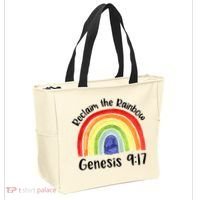 Jesus Lover Christian Reclaim The Rainbow Tote Bag thumb 2
