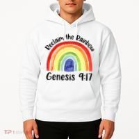 Jesus Lover Christian Reclaim The Rainbow Hoodie thumb 2