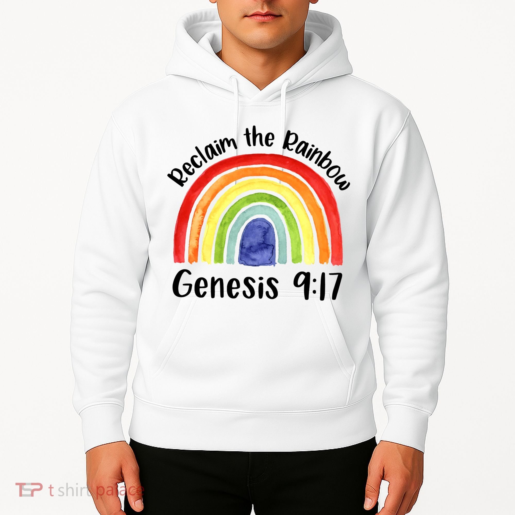 Jesus Lover Christian Reclaim The Rainbow Hoodie