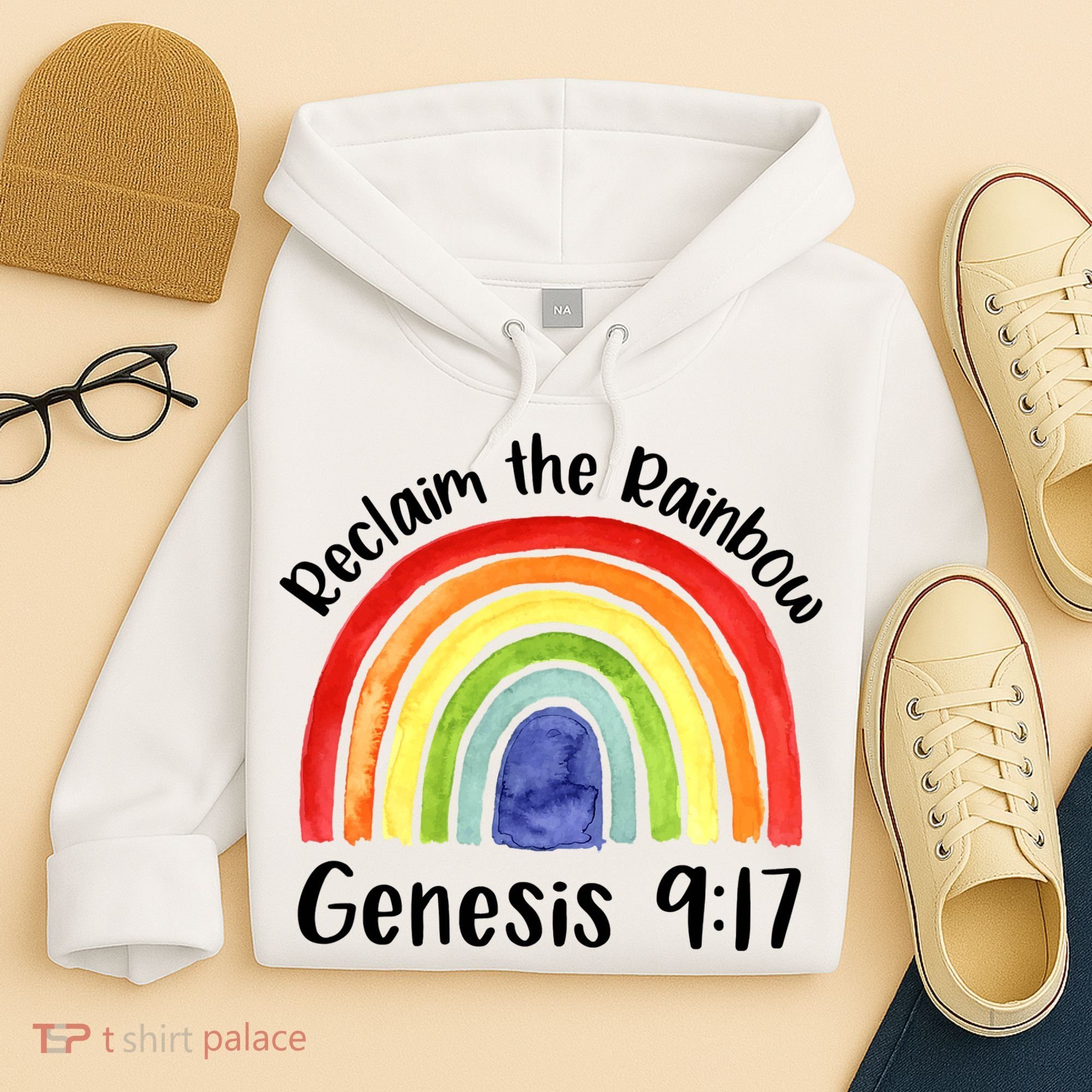 Jesus Lover Christian Reclaim The Rainbow Hoodie