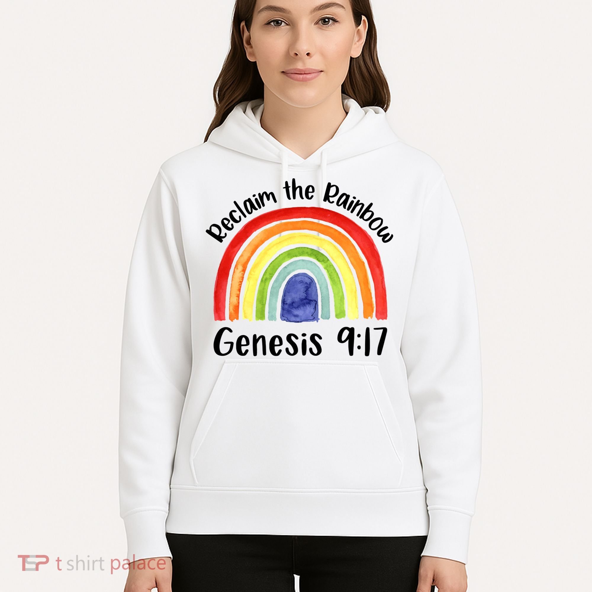 Jesus Lover Christian Reclaim The Rainbow Hoodie