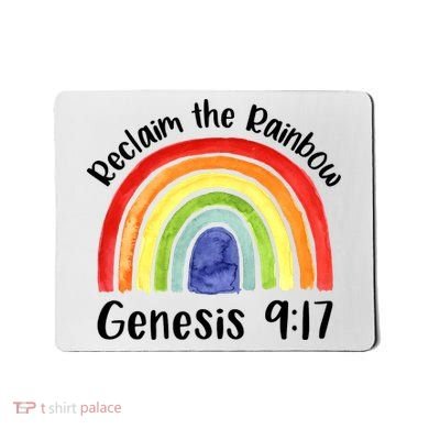 Jesus Lover Christian Reclaim The Rainbow Mousepad