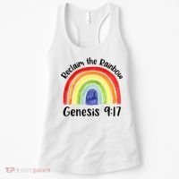 Jesus Lover Christian Reclaim The Rainbow Women's Tank Top thumb 0