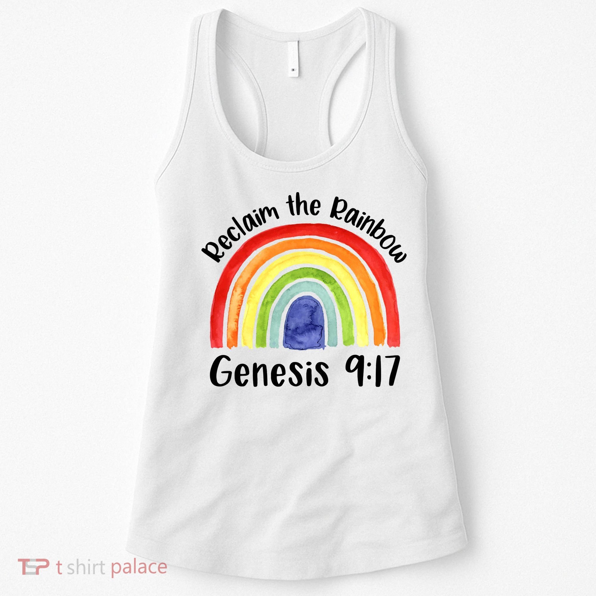 Jesus Lover Christian Reclaim The Rainbow Women's Tank Top