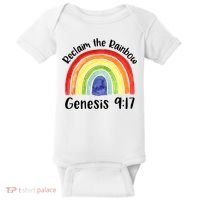 Jesus Lover Christian Reclaim The Rainbow Baby Bodysuit thumb 0