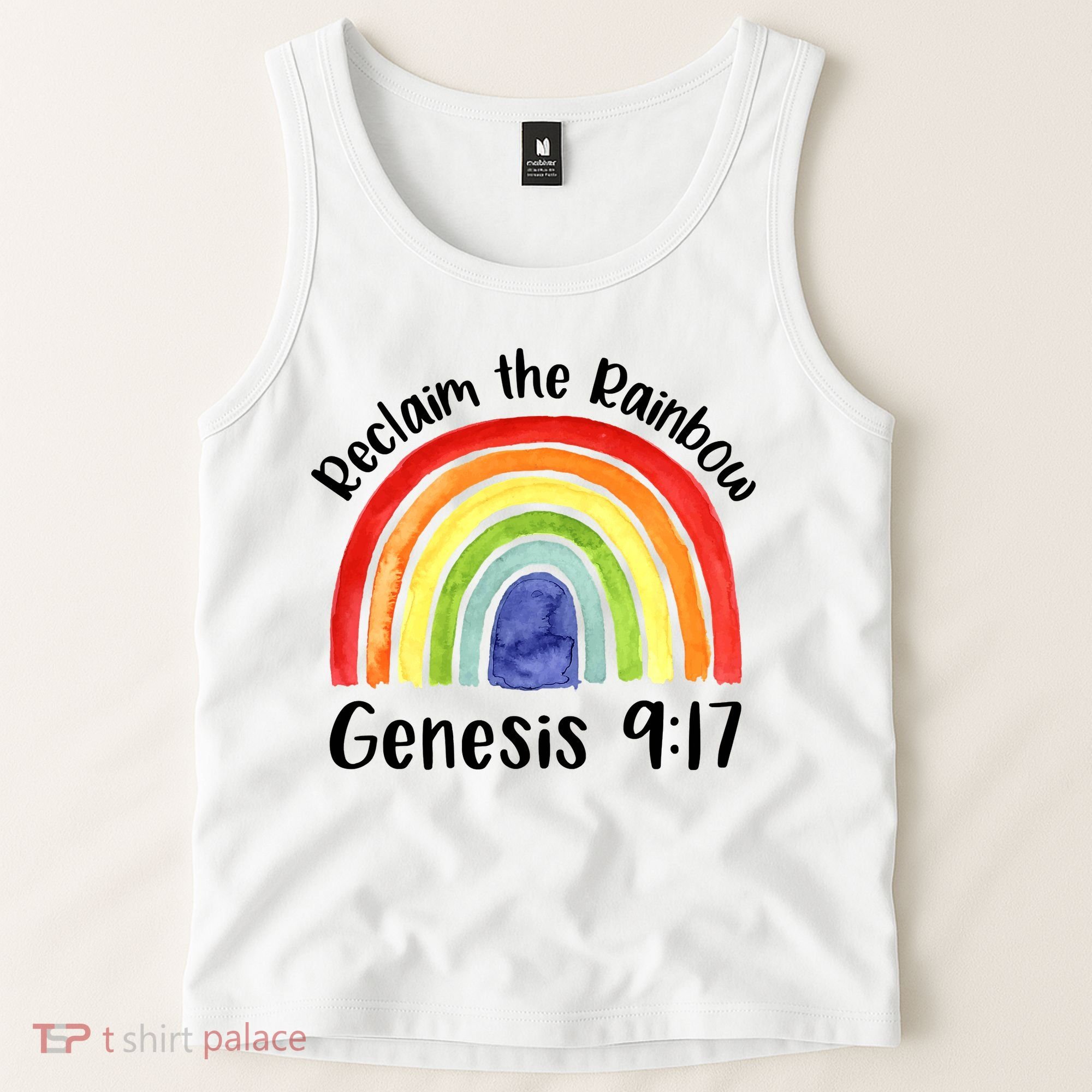 Jesus Lover Christian Reclaim The Rainbow Tank Top