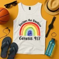 Jesus Lover Christian Reclaim The Rainbow Tank Top thumb 4