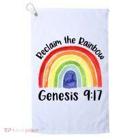 Jesus Lover Christian Reclaim The Rainbow Golf Towel thumb 0