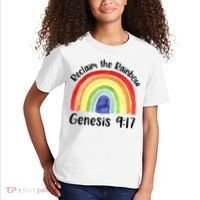 Jesus Lover Christian Reclaim The Rainbow Kids T-Shirt thumb 2