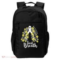 JustBreathe Lung Cancer Awareness Support Ribbon Costume Backpack thumb 0