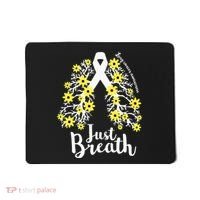 JustBreathe Lung Cancer Awareness Support Ribbon Costume Mousepad thumb 0