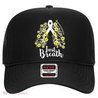 JustBreathe Lung Cancer Awareness Support Ribbon Costume Hat thumb 0