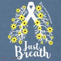 JustBreathe Lung Cancer Awareness Support Ribbon Costume Comfort Colors Garment-Dyed Hooded Sweatshirt thumb 2