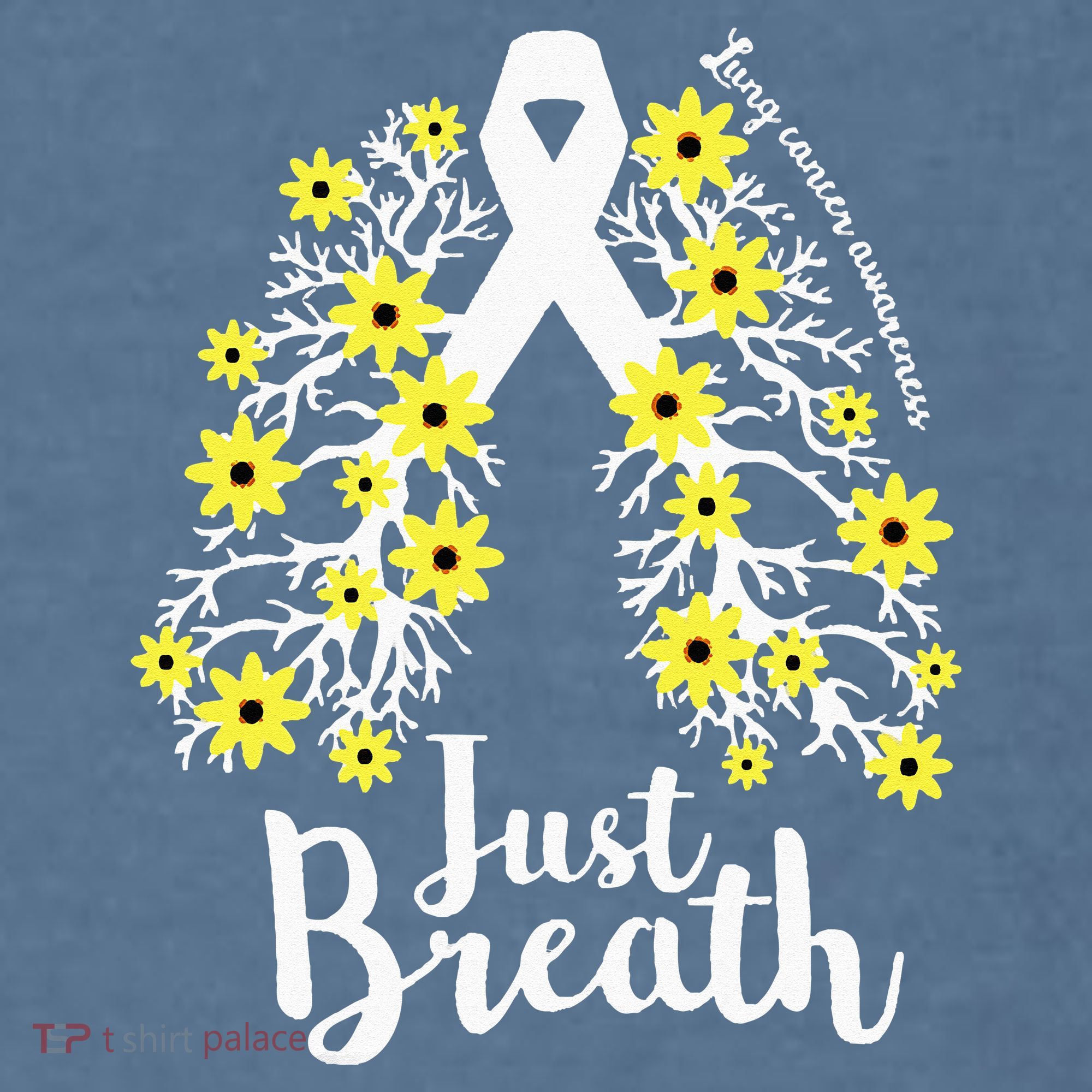 JustBreathe Lung Cancer Awareness Support Ribbon Costume Comfort Colors Garment-Dyed Hooded Sweatshirt