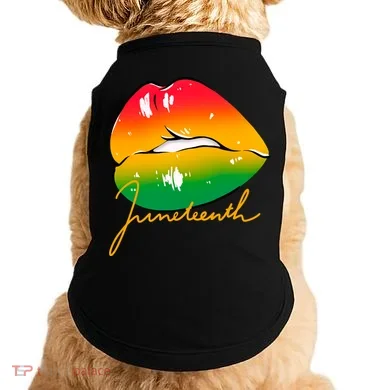 Juneteenth Lips Celebration Doggie Tank