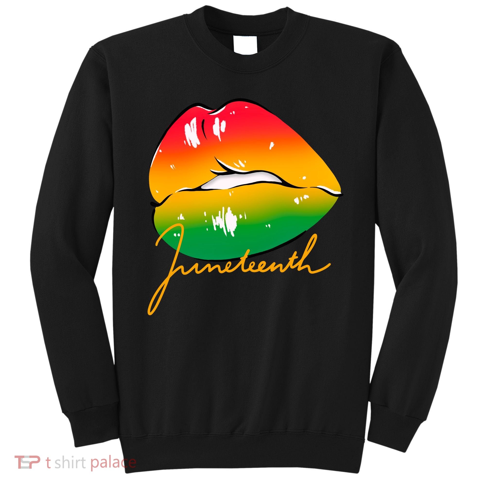 Juneteenth Lips Celebration Sweatshirt