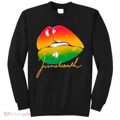 Juneteenth Lips Celebration Sweatshirt
