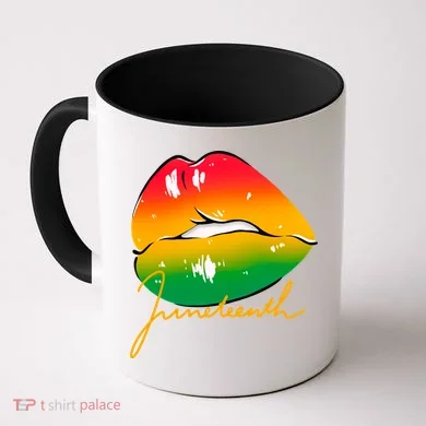 Juneteenth Lips Celebration Coffee Mug