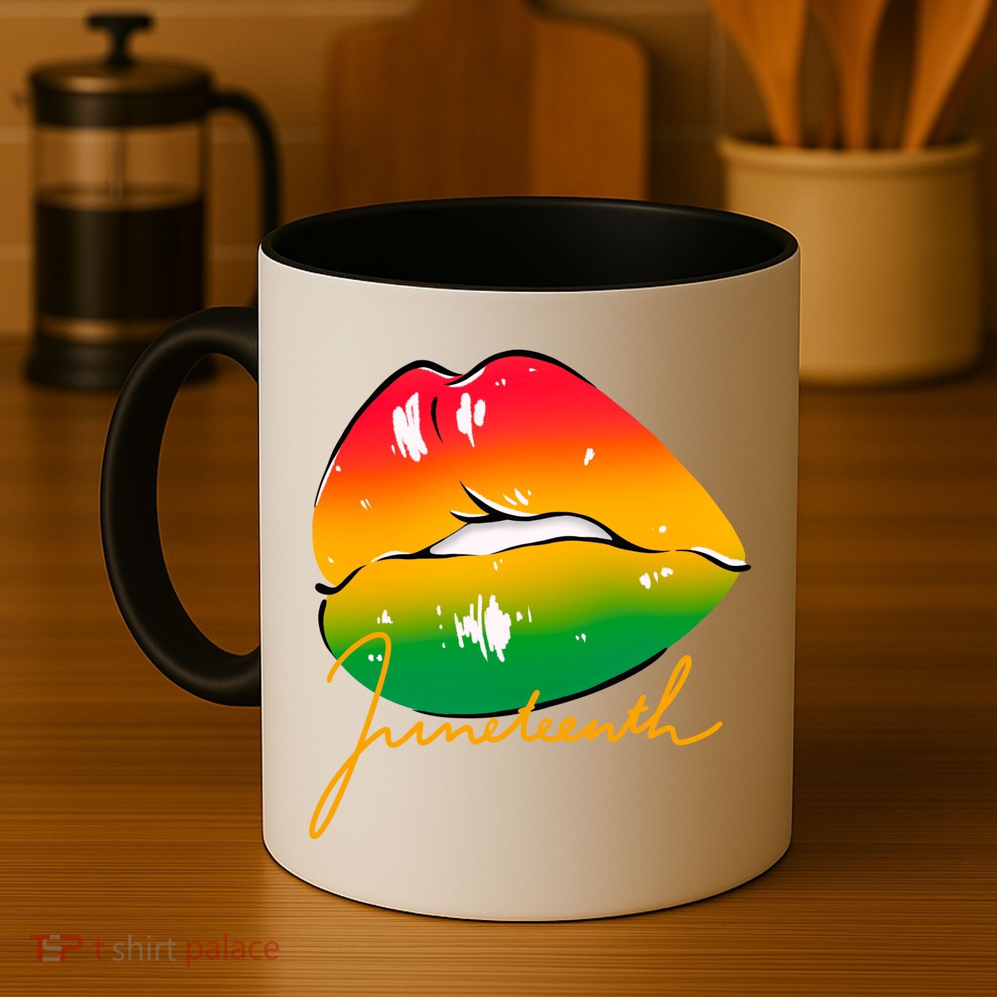 Juneteenth Lips Celebration Coffee Mug