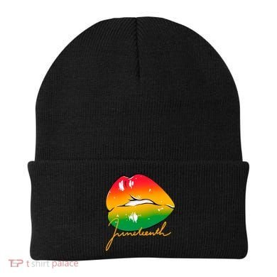 Juneteenth Lips Celebration Beanie