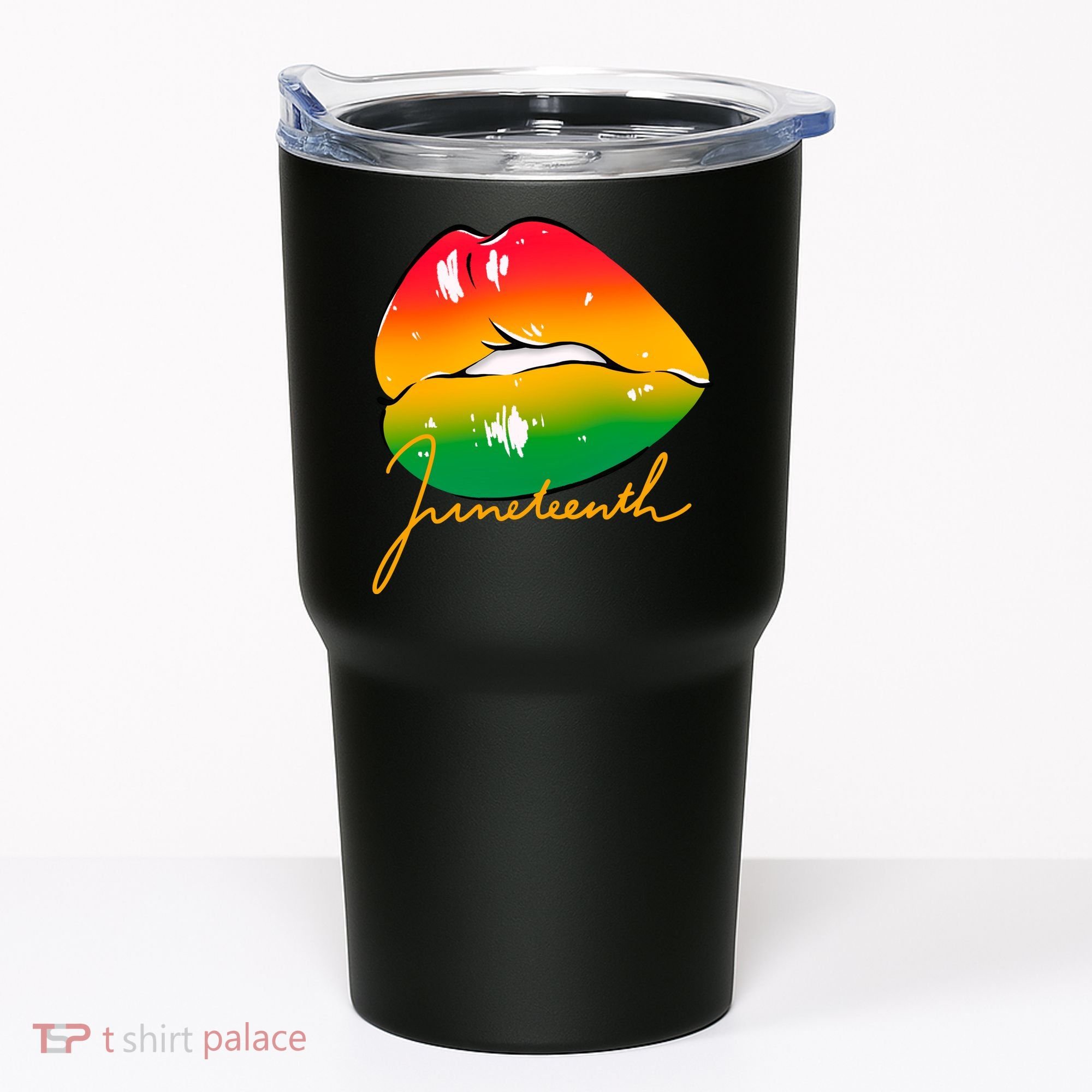 Juneteenth Lips Celebration Tumbler