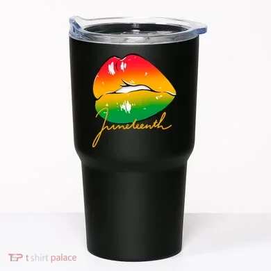 Juneteenth Lips Celebration Tumbler
