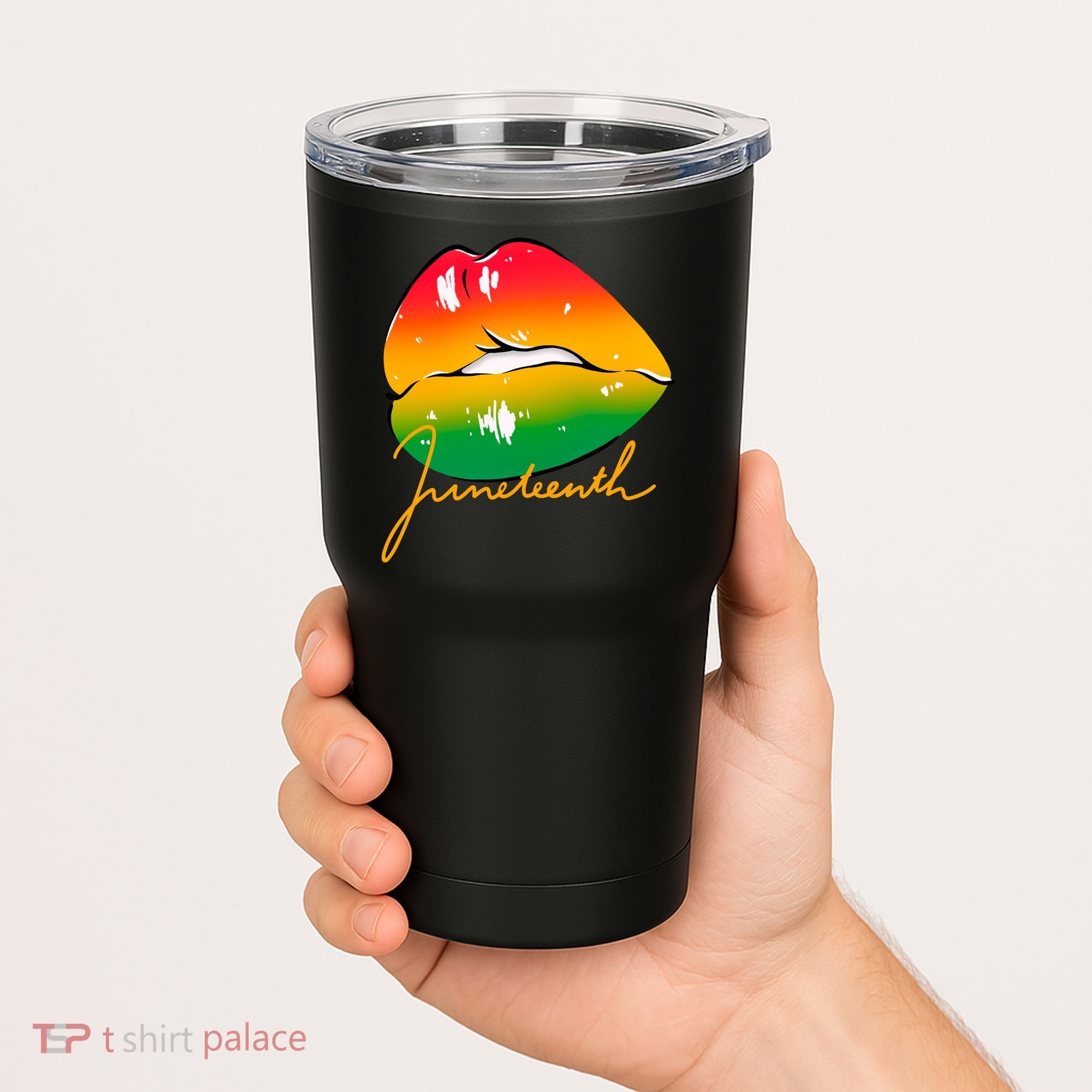Juneteenth Lips Celebration Tumbler