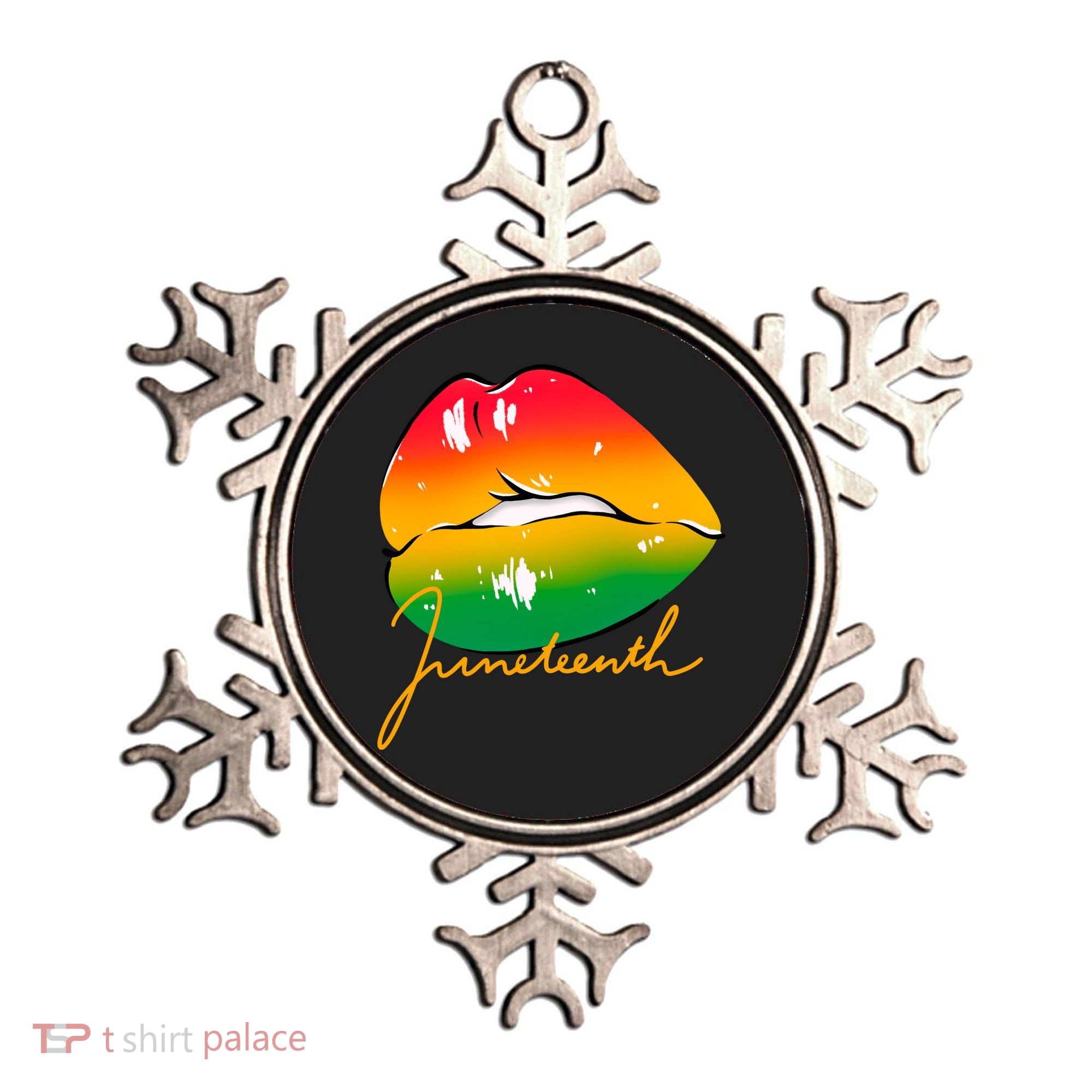 Juneteenth Lips Celebration Ornament