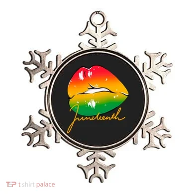 Juneteenth Lips Celebration Ornament
