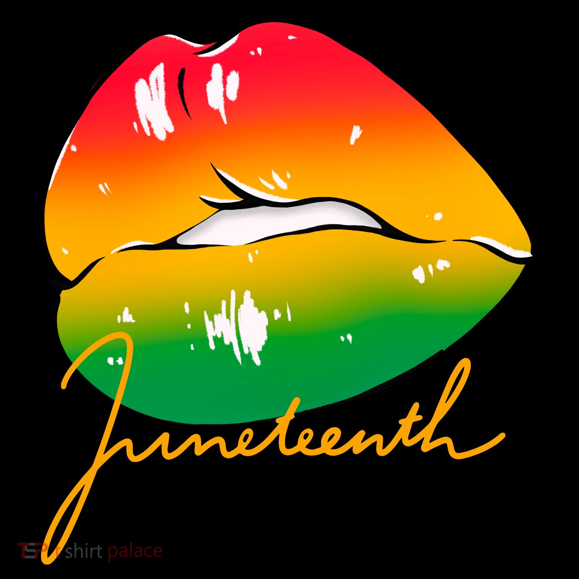 Juneteenth Lips Celebration Ornament