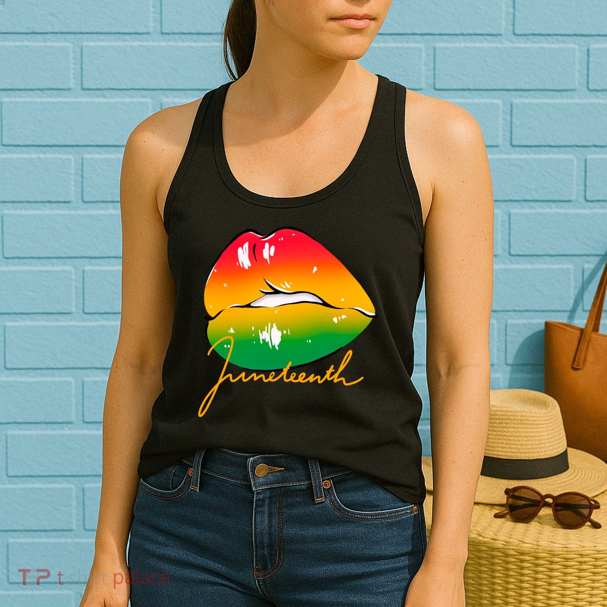 Juneteenth Lips Celebration Women's Tank Top