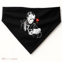 JASON LOVES CROCS FUNNY HALLOWEEN LOVES USA-Made Doggie Bandana thumb 0