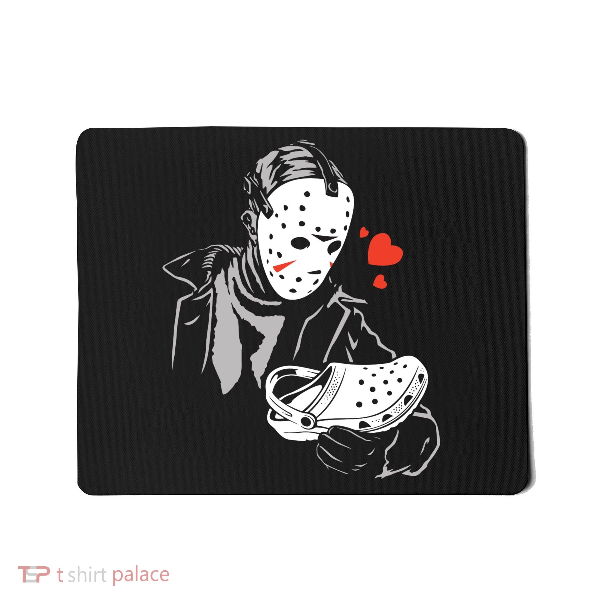 JASON LOVES CROCS FUNNY HALLOWEEN LOVES Mousepad