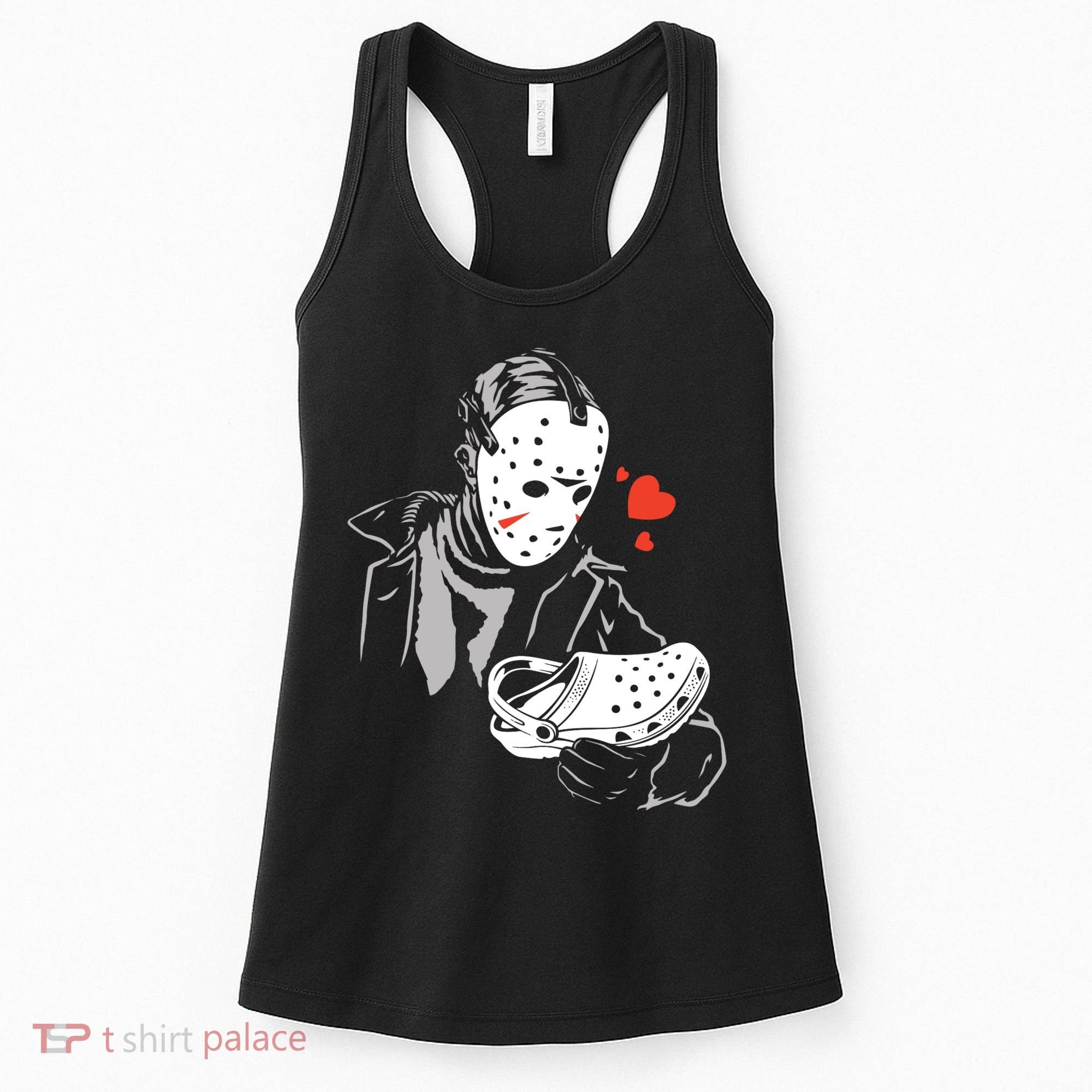 JASON LOVES CROCS FUNNY HALLOWEEN LOVES Women's Tank Top