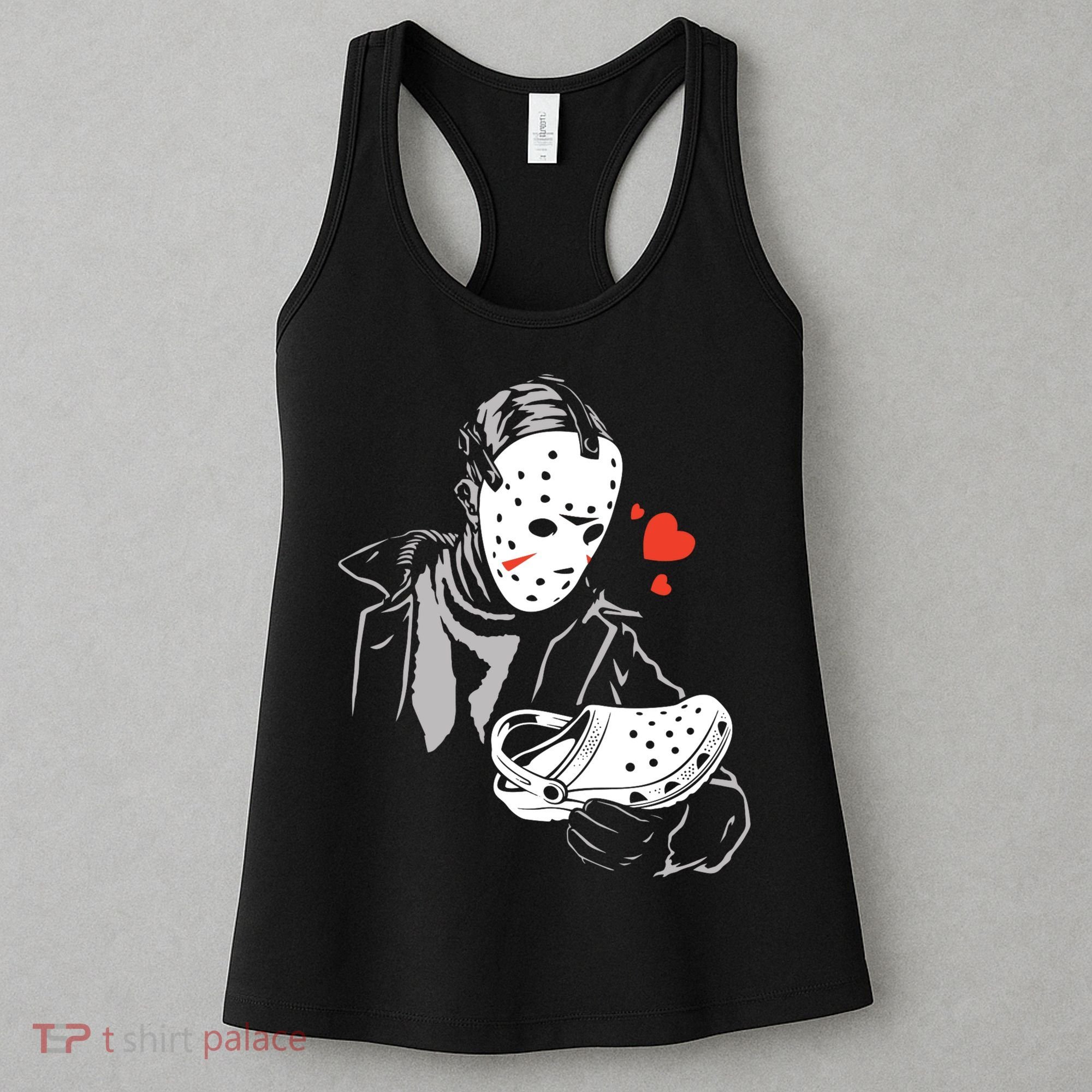 JASON LOVES CROCS FUNNY HALLOWEEN LOVES Women's Tank Top