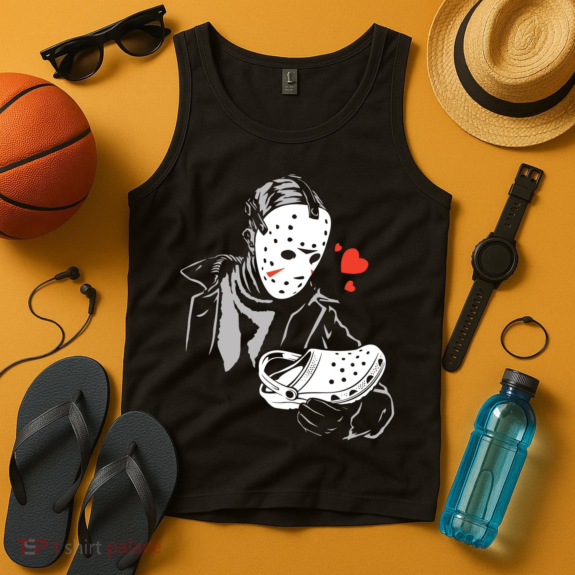 JASON LOVES CROCS FUNNY HALLOWEEN LOVES Tank Top
