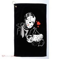 JASON LOVES CROCS FUNNY HALLOWEEN LOVES Golf Towel thumb 0