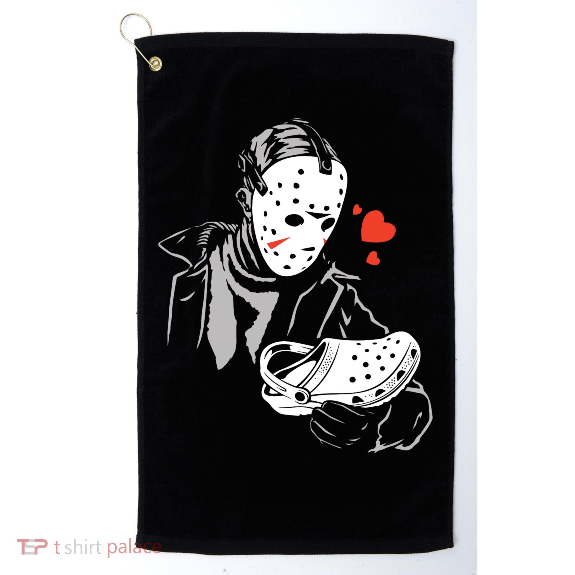 JASON LOVES CROCS FUNNY HALLOWEEN LOVES Golf Towel