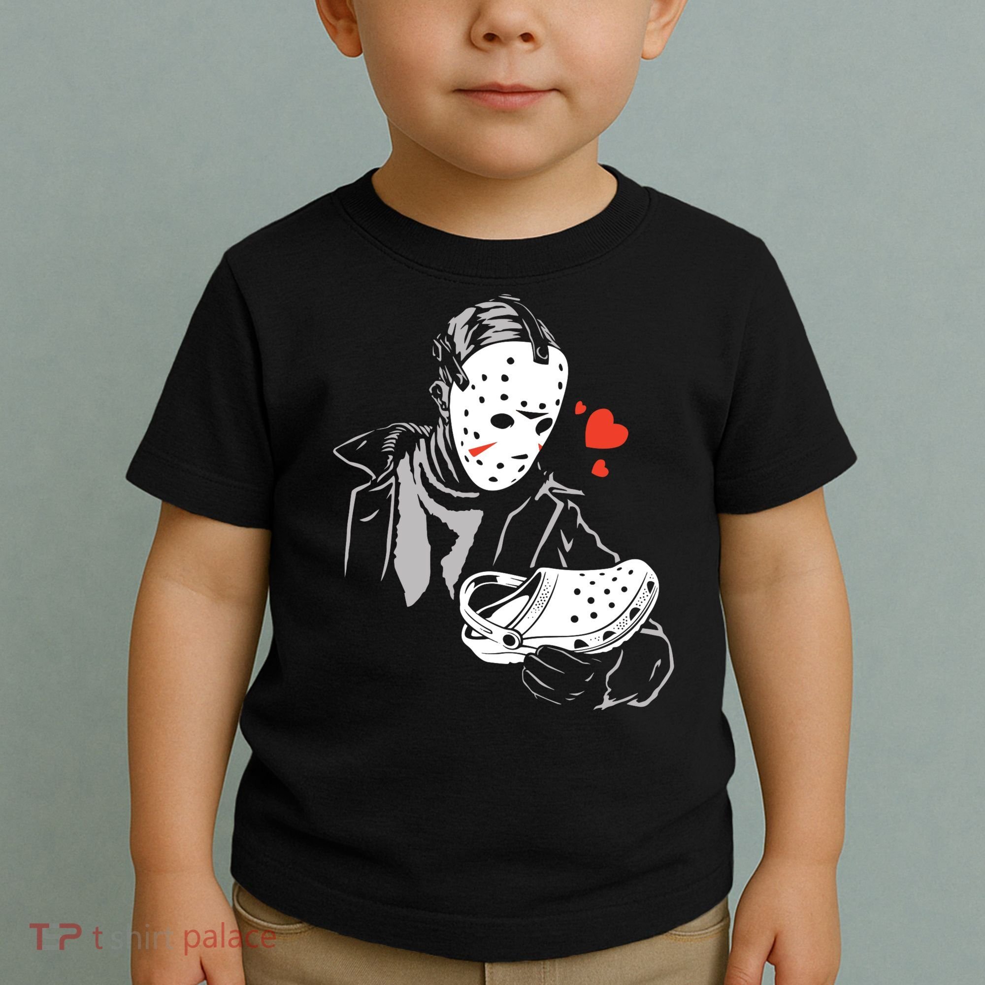 JASON LOVES CROCS FUNNY HALLOWEEN LOVES Toddler T-Shirt
