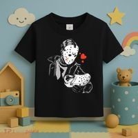 JASON LOVES CROCS FUNNY HALLOWEEN LOVES Toddler T-Shirt thumb 3