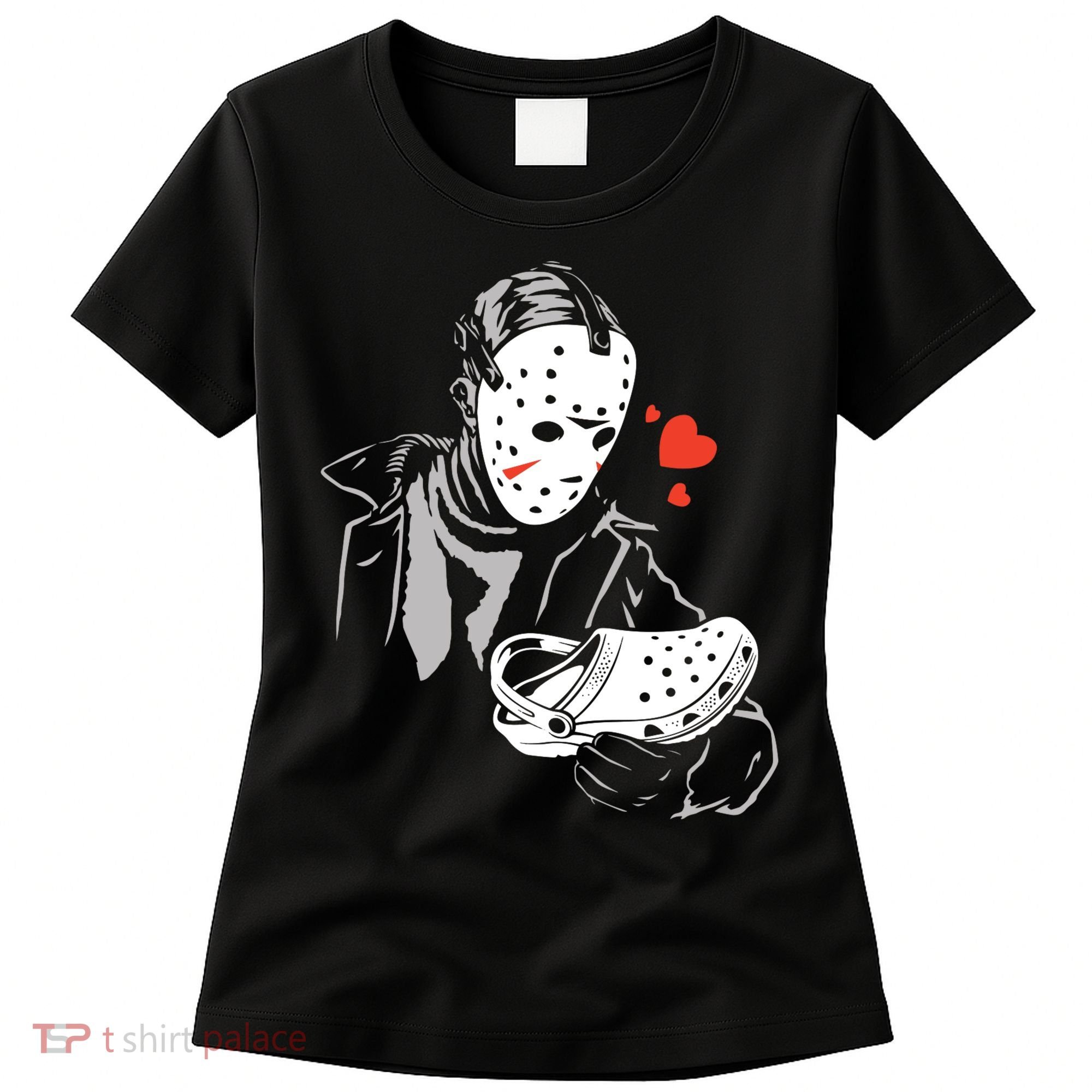 JASON LOVES CROCS FUNNY HALLOWEEN LOVES Women's T-Shirt