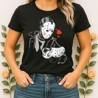 JASON LOVES CROCS FUNNY HALLOWEEN LOVES Women's T-Shirt thumb 2