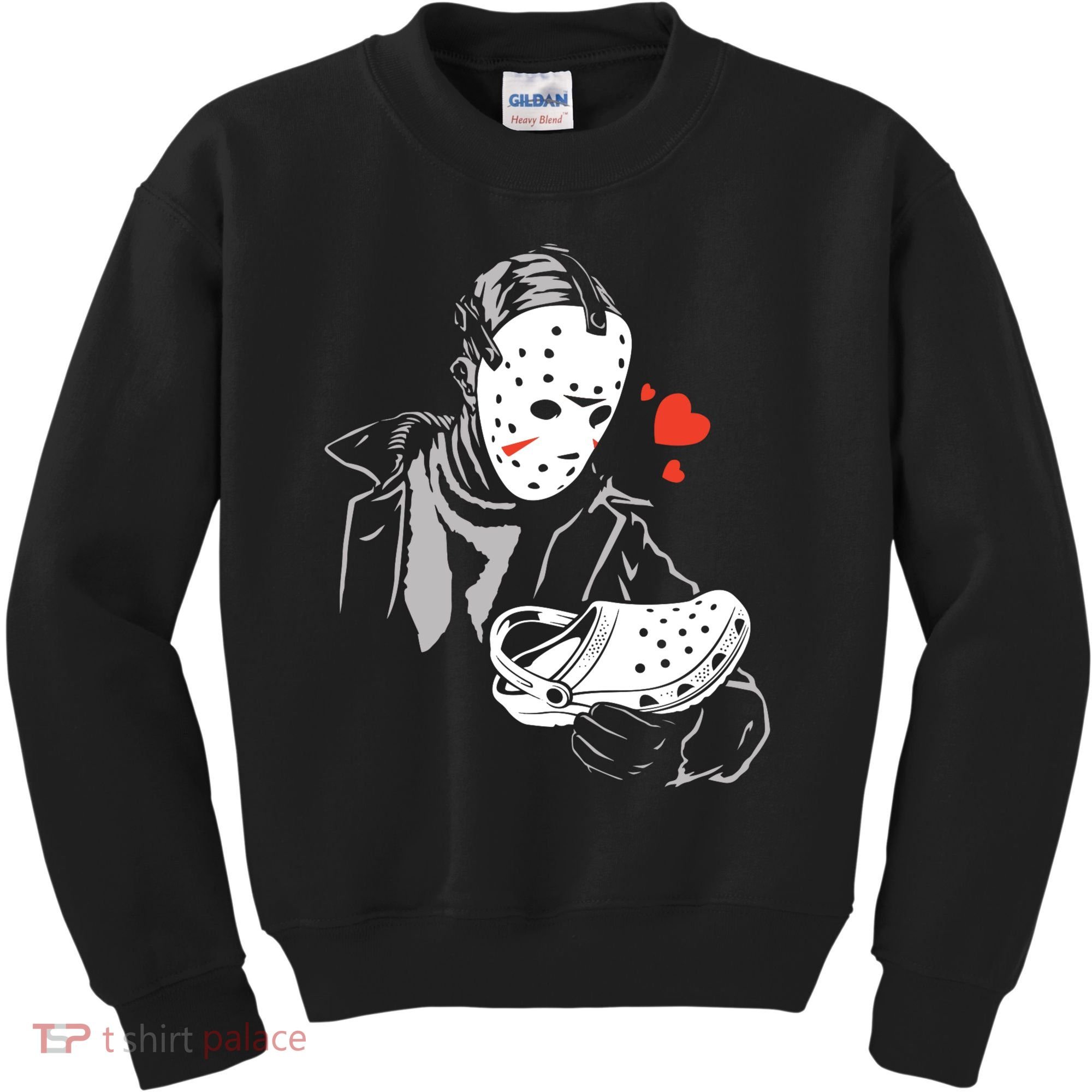 JASON LOVES CROCS FUNNY HALLOWEEN LOVES Kids Sweatshirt
