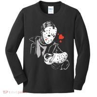JASON LOVES CROCS FUNNY HALLOWEEN LOVES Kids Long Sleeve Shirt thumb 0
